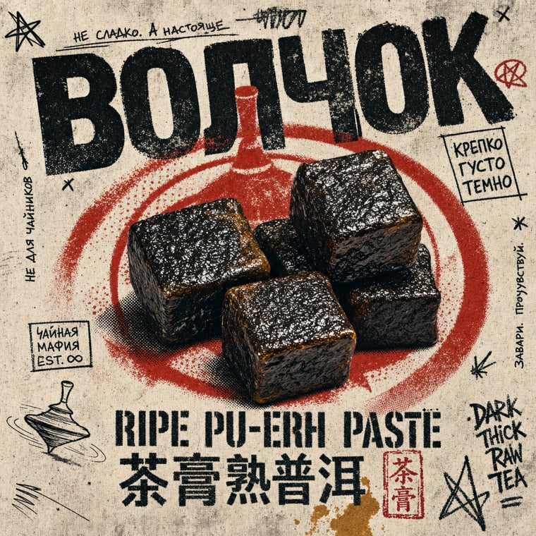 The design — Ripe Pu-erh Paste